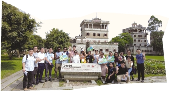 江門(mén)吸引越來(lái)越多外國(guó)游客前來(lái)旅游。梁詩(shī)雅