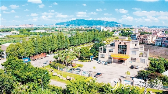 近年來，英南村以黨建引領綠美鄉(xiāng)村建設，大大提升了宜居宜業(yè)水平。圖為英南村黨群服務中心。