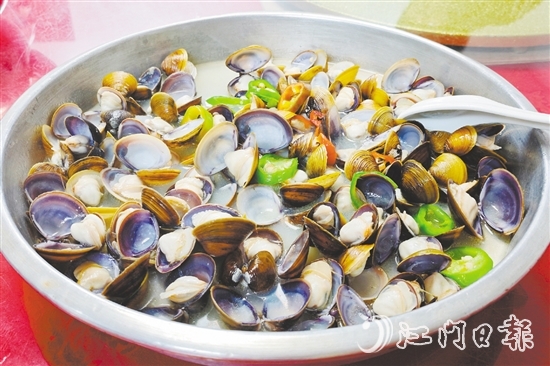 睦洲黃沙蜆味道清甜。