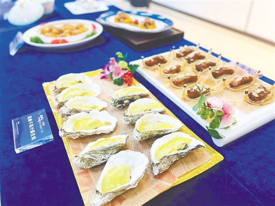 現(xiàn)場(chǎng)展示了特色菜式。