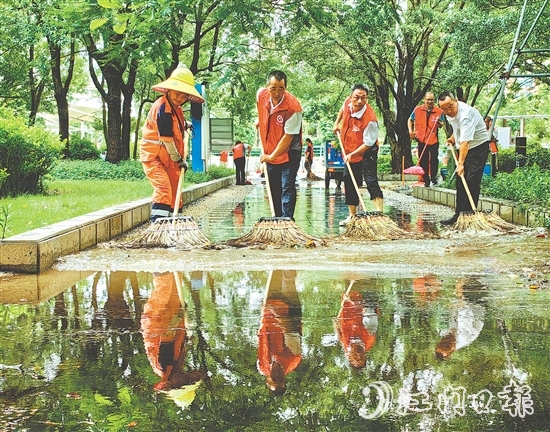 新會區(qū)各級黨組織黨員干部深入基層一線，全力做好防蚊滅蚊工作。