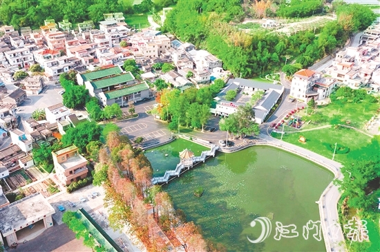 中鐵廣州局支持來蘇村建成八斗橋、游客驛站等基礎設施。圖為來蘇村新貌。