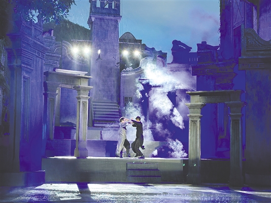 赤坎華僑古鎮(zhèn)《一代宗師》表演。