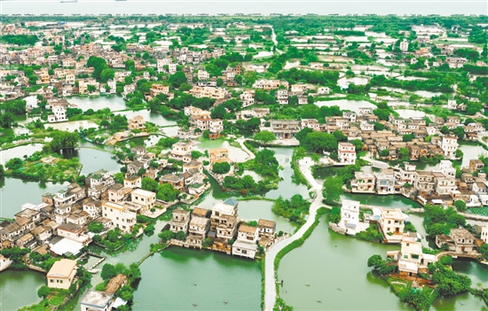 雙橋村統(tǒng)籌27個(gè)經(jīng)濟(jì)合作社的43公頃魚(yú)塘及耕地，試行“點(diǎn)狀供地”政策，采取“不征不轉(zhuǎn)”方式與央企華僑城集團(tuán)合作開(kāi)發(fā)古勞水鄉(xiāng)農(nóng)旅項(xiàng)目，帶動(dòng)村集體增收約300萬(wàn)元。