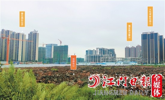 新會(huì)樞紐新城靚地示意圖。