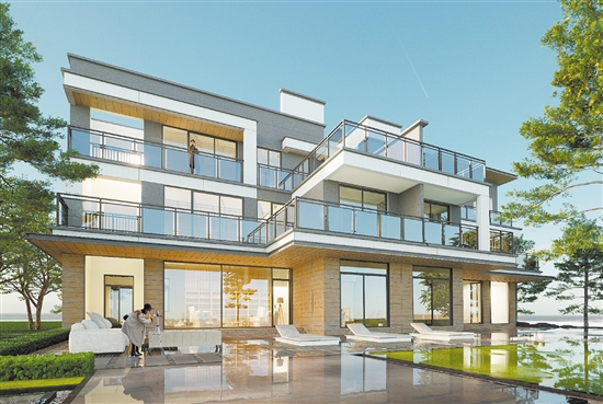 保利·江嶼墅效果圖。