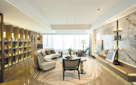 江發(fā)·悅璟苑實景樣板間設(shè)計前衛(wèi)。