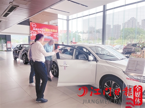 一季度蓬江區(qū)消費(fèi)者買(mǎi)車(chē)熱情高。